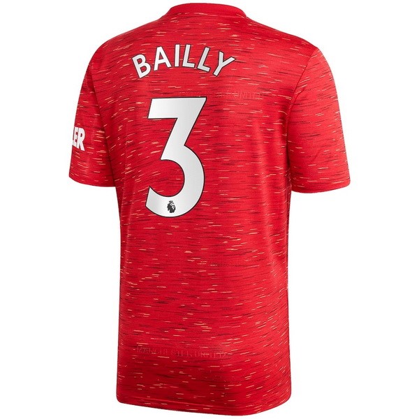 Camiseta Manchester United NO.3 Bailly Primera 2020-2021 Rojo